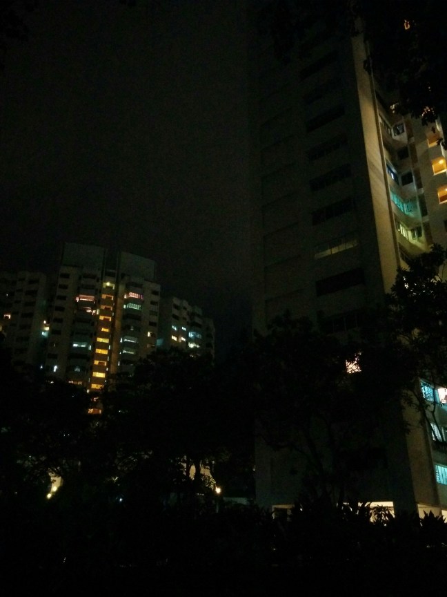 a szállás sötétben